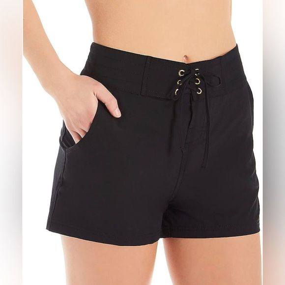 La Blanca Women's 3" Inseam Board Short Swim Bottom Size XS Black - Picture 1 of 5
